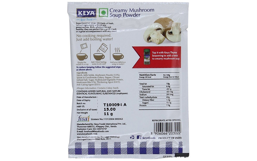 Keya Creamy Mushroom Soup    Sachet  11 grams